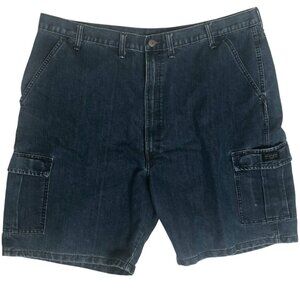 Wrangler Cargo Mens Denim Shorts Big and Tall Relax Fit with Multiple Pockets 44